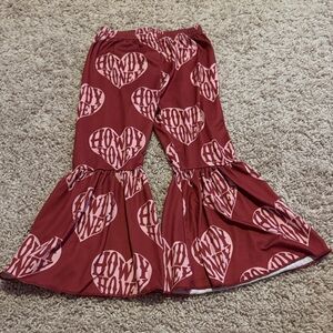 Kids Flared Bottoms - Red